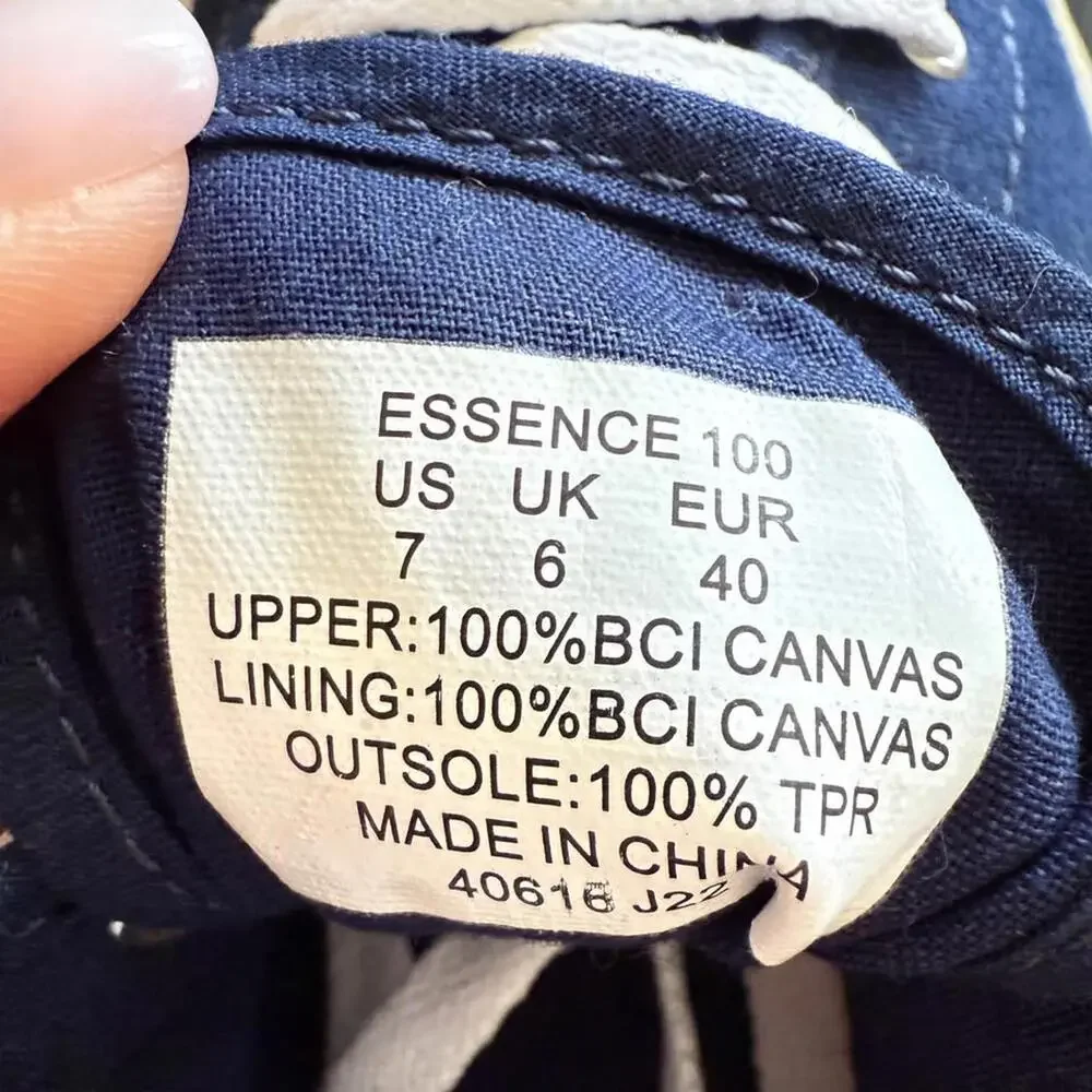 Polo Ralph Lauren Canvas Sneakers Women's Size 9 Navy